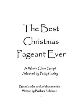 If you aren&x27;t sure, you can overcome your Grinch-y feelings this holiday season, The Worst Best Christmas Pageant Ever is the booster shot you need. . The best christmas pageant ever play script pdf